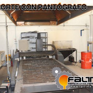CORTE CON PANTOGRAFO CNC PLASMA