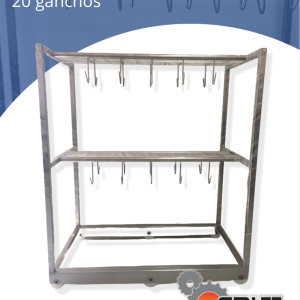 Carro percha para cabezas