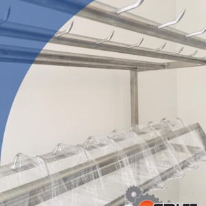 Carro percha para vísceras