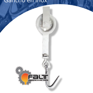 Rola para bovino en AC con gancho en Inox