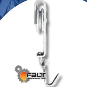 Rola para bovino en AC con gancho en Inox