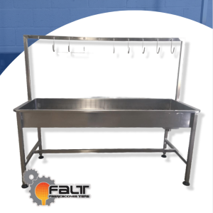 Mesa para lavado de vísceras inox