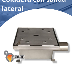 Coladera con salida lateral