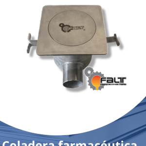 Coladera farmacéutica con salida lateral