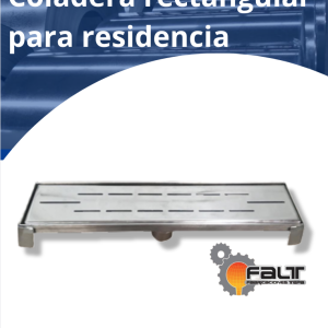 Coladera rectangular para residencia