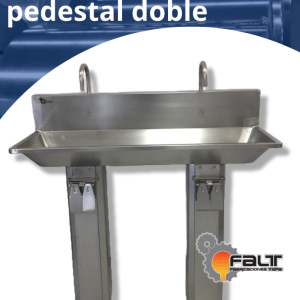 Lavamanos de pedestal doble