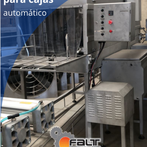 Túnel de lavado para cajas automático