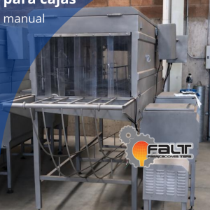 Túnel de lavado para cajas manual