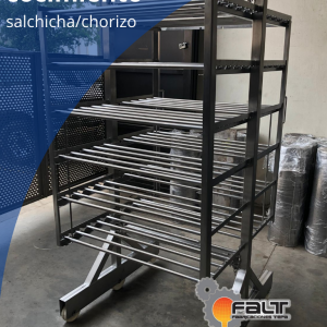 Carro para cocimiento de salchicha y/o chorizo