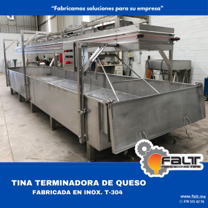 Tina terminadora de queso
