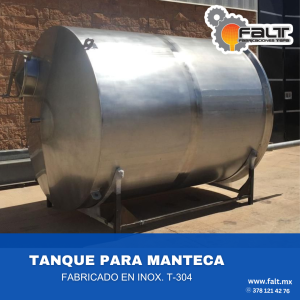 Tanque de Almacenamiento para Manteca
