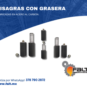 BISAGRA TUBULAR CON GRASERA