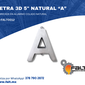 LETRA 3D 5″ NATURAL