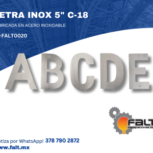 LETRA INOX 5″ C-18