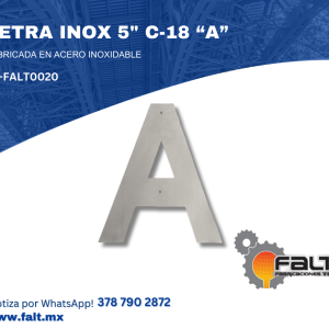 LETRA INOX 5″ C-18