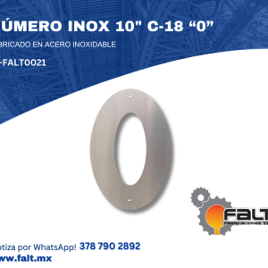 NÚMERO INOX 10″ C-16