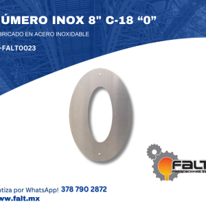 NÚMERO INOX 8″ C-18