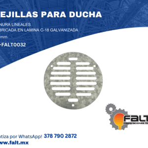 REJILLA PARA DUCHA GALVANIZADA