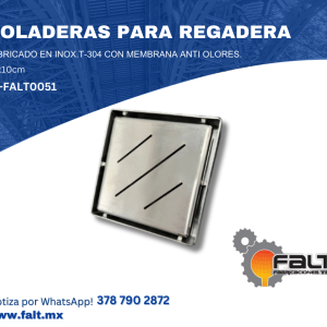 COLADERA PARA REGADERA CON MEMBRAN ANTI OLORES