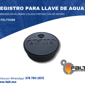 REGISTRO PARA LLAVE DE AGUA NEGRO