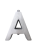 Letra 3D «A» para fachada con medidas de 1″ x 1” x 5” fabricada en aluminio colado natural